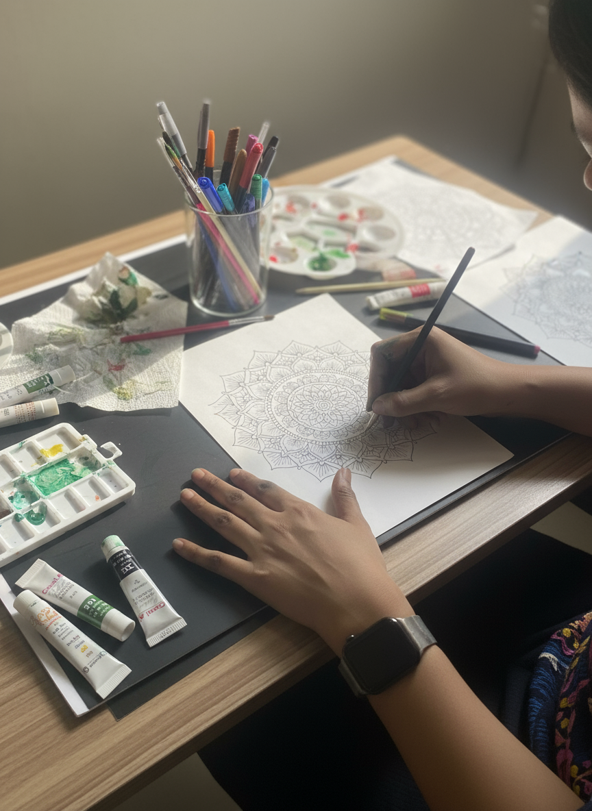 A day in the life of a MANDALA artist
